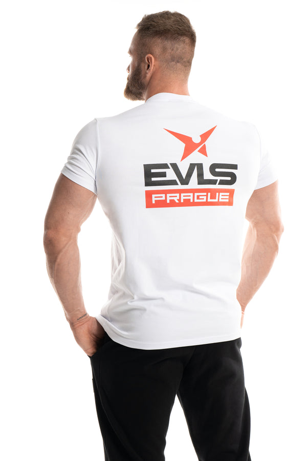 EVLS x TIMME – White T-shirt with colored logo
